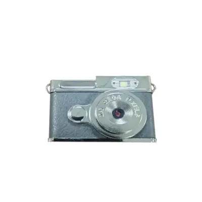 Retro mini foto obesek 1080P z 0.96 inch zaslonom in 200mAh baterijo Gray