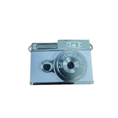 Retro mini kamera obesek za ključe — polnilna žepna kamera z LCD, foto in video, prostorom za TF kartico in funkcijo USB spletne kamere Vijolična