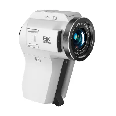 Profesionalna vlogging kamera z 8x optičnim zoomom in 5K/4K videom White