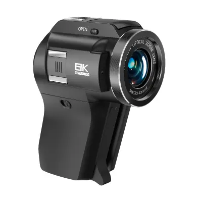 Profesionalna vlogging kamera z 8x optičnim zoomom in 5K/4K videom Black