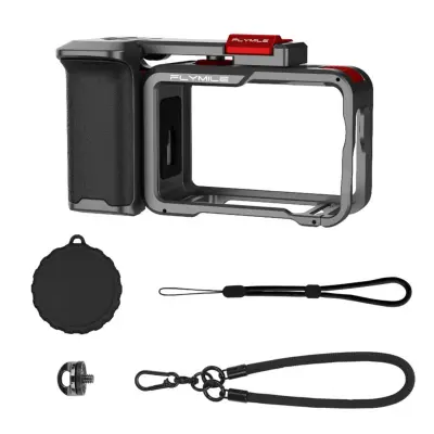 Komplet ročaja za DJI Osmo Action 6 - aluminijast okvir s silikonom