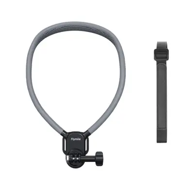 Nosilec kamere POV za vrat, združljiv z DJI Osmo 360 in Pocket 3 — prožen silikonsko-ABS vratni trak z magnetnim adapterjem in prsnim trakom