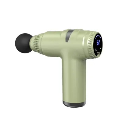 Mini masažna pištola z 32-stopenjskim LCD zaslonom, prenosna Green