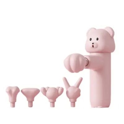 Risani mini masažni aparat, brezkrtačni motor, 4-stopenjski, USB Pink
