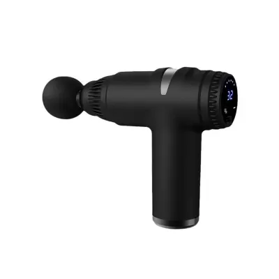 Mini masažna pištola z 32-stopenjskim LCD zaslonom, prenosna Black