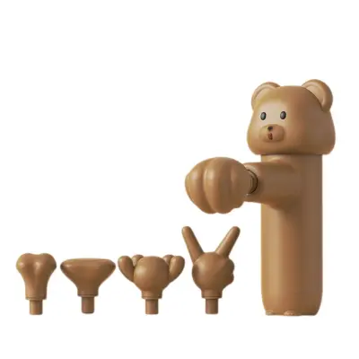 Risani mini masažni aparat, brezkrtačni motor, 4-stopenjski, USB Brown