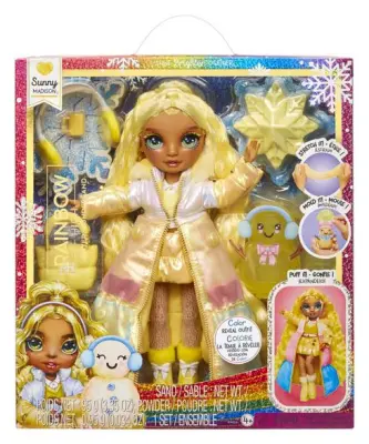 MGA ENTERTAINMENT Mavrična srednja šola: Zimska čudežna lutka - sončna (rumena)