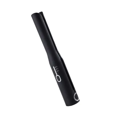 Prenosni 2v1 USB likalnik in kodralnik, turmalinska keramika Black