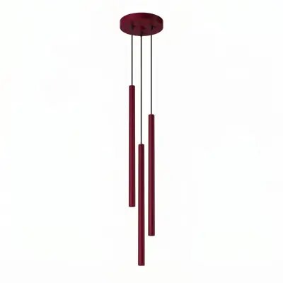 Viseča svetilka PASTELO 3P bordo