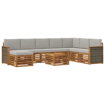 vidaXL Sedežne garniture Masiven les akacije
