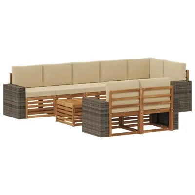 vidaXL Sedežne garniture Masiven les akacije