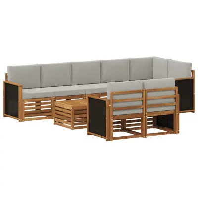 vidaXL Sedežne garniture Masiven les akacije