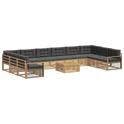 vidaXL Sedežne garniture Masiven les akacije