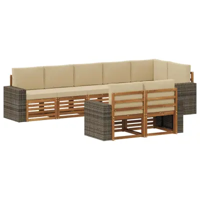 vidaXL Sedežne garniture Masiven les akacije