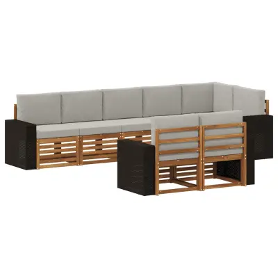 vidaXL Sedežne garniture Masiven les akacije