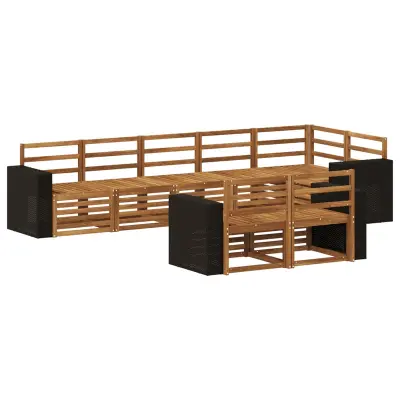 vidaXL Sedežne garniture Masiven les akacije