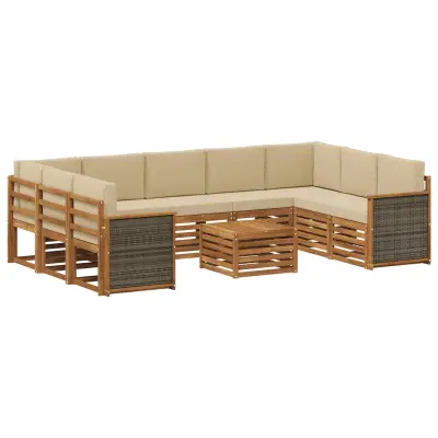 vidaXL Sedežne garniture Masiven les akacije