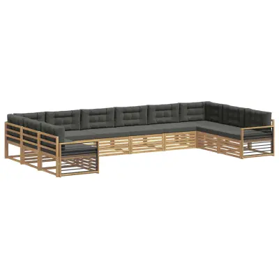 vidaXL Sedežne garniture Masiven les akacije