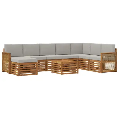 vidaXL Sedežne garniture Masiven les akacije
