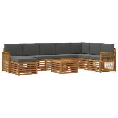 vidaXL Sedežne garniture Masiven les akacije