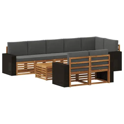 vidaXL Sedežne garniture Masiven les akacije