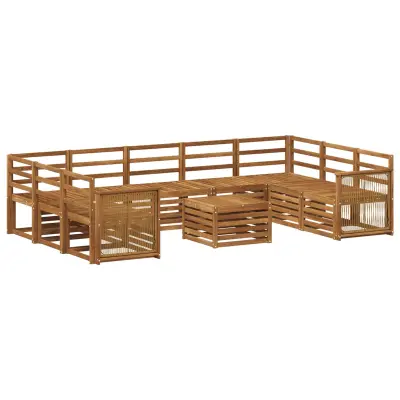 vidaXL Sedežne garniture Masiven les akacije