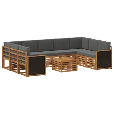 vidaXL Sedežne garniture Masiven les akacije