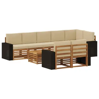 vidaXL Sedežne garniture Masiven les akacije
