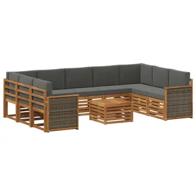 vidaXL Sedežne garniture Masiven les akacije