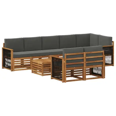 vidaXL Sedežne garniture Masiven les akacije