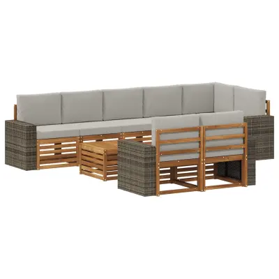 vidaXL Sedežne garniture Masiven les akacije
