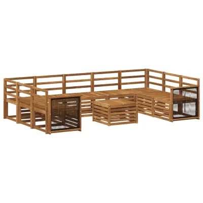 vidaXL Sedežne garniture Masiven les akacije