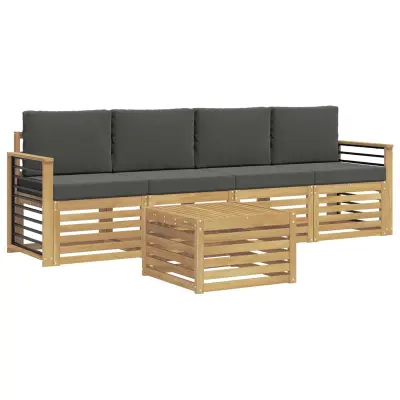 vidaXL Sedežne garniture Masiven les akacije