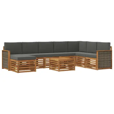 vidaXL Sedežne garniture Masiven les akacije