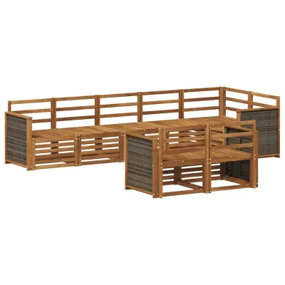 vidaXL Sedežne garniture Masiven les akacije