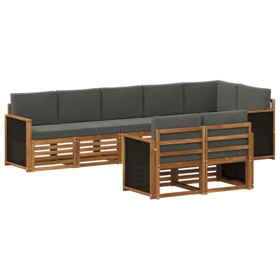 vidaXL Sedežne garniture Masiven les akacije