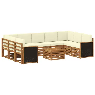 vidaXL Sedežne garniture Masiven les akacije