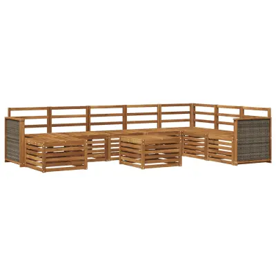 vidaXL Sedežne garniture Masiven les akacije