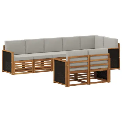 vidaXL Sedežne garniture Masiven les akacije