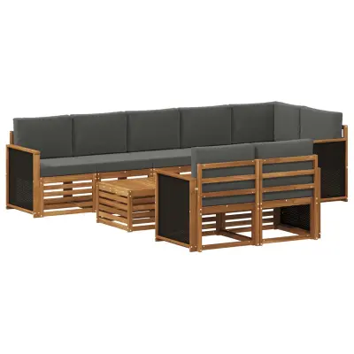 vidaXL Sedežne garniture Masiven les akacije