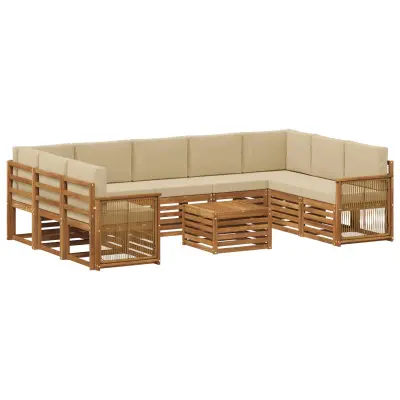 vidaXL Sedežne garniture Masiven les akacije