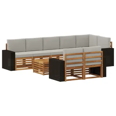 vidaXL Sedežne garniture Masiven les akacije