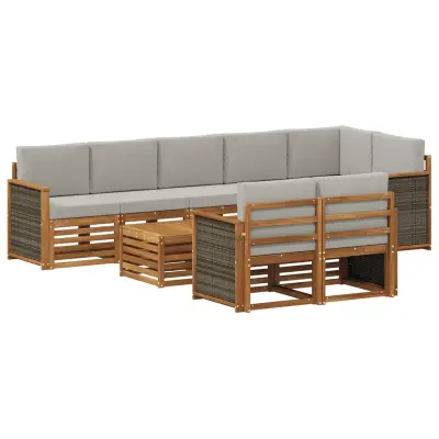 vidaXL Sedežne garniture Masiven les akacije