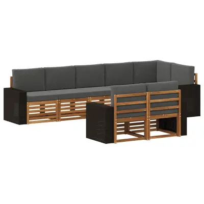 vidaXL Sedežne garniture Masiven les akacije