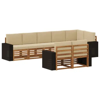 vidaXL Sedežne garniture Masiven les akacije