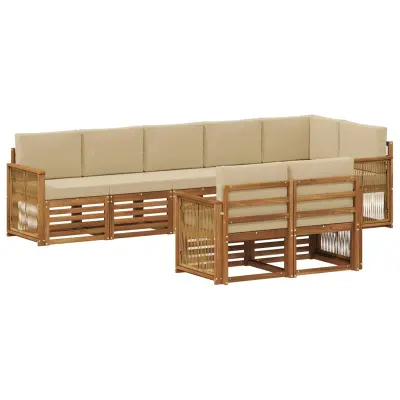 vidaXL Sedežne garniture Masiven les akacije