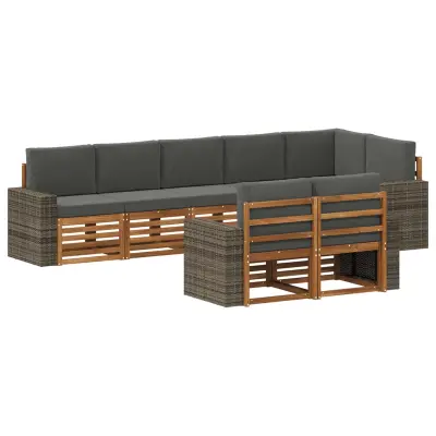 vidaXL Sedežne garniture Masiven les akacije