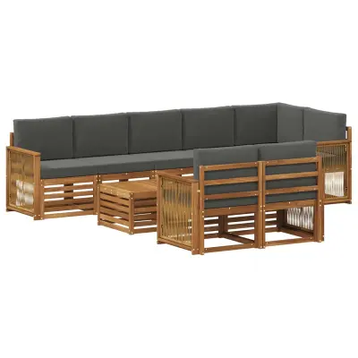 vidaXL Sedežne garniture Masiven les akacije