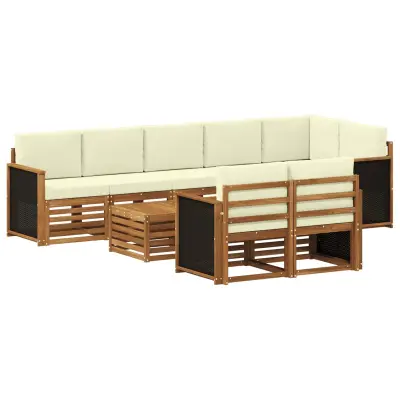 vidaXL Sedežne garniture Masiven les akacije