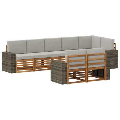 vidaXL Sedežne garniture Masiven les akacije